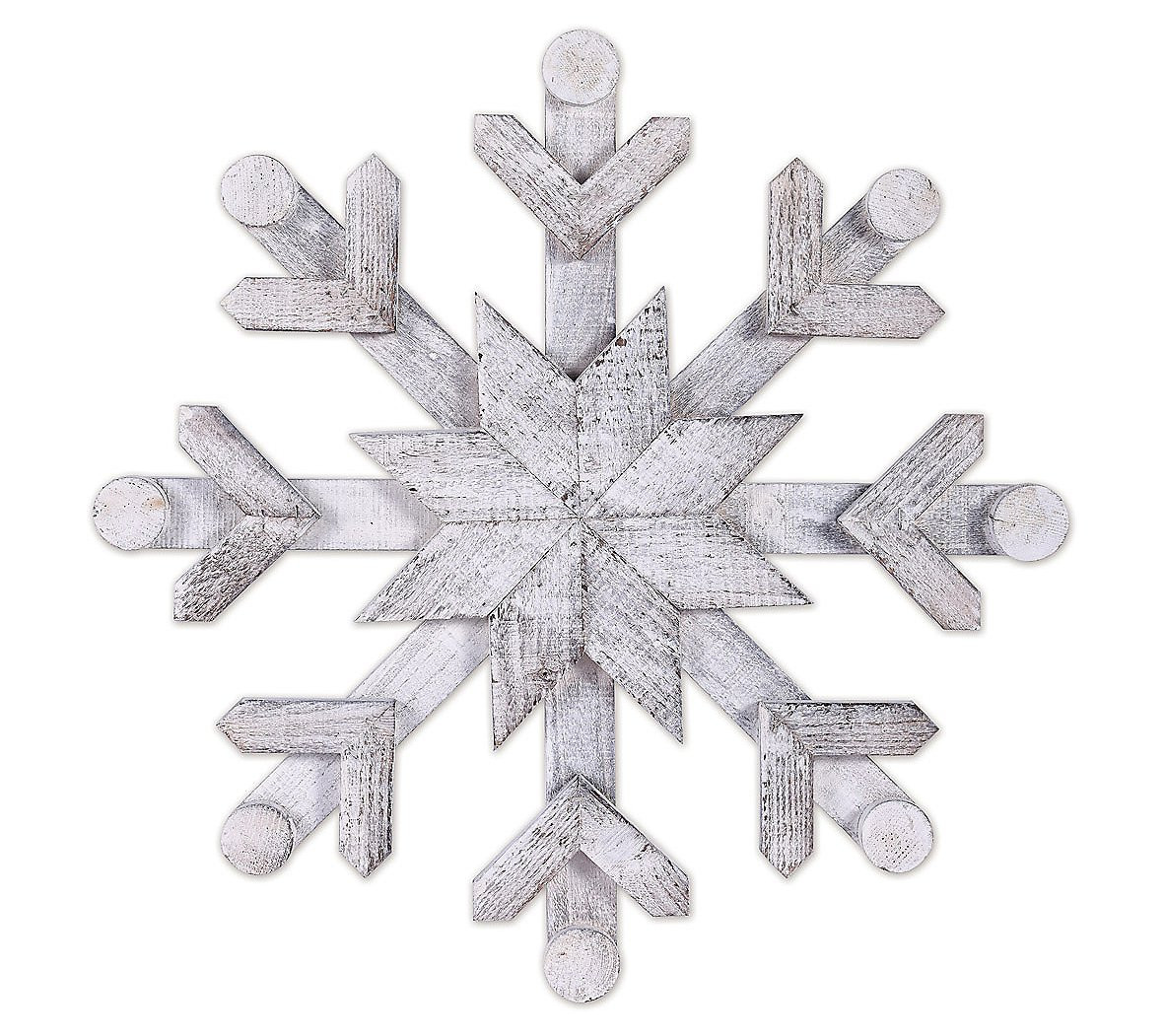 Sunset Vista Designs White Wood Snowflake 18 | QVC