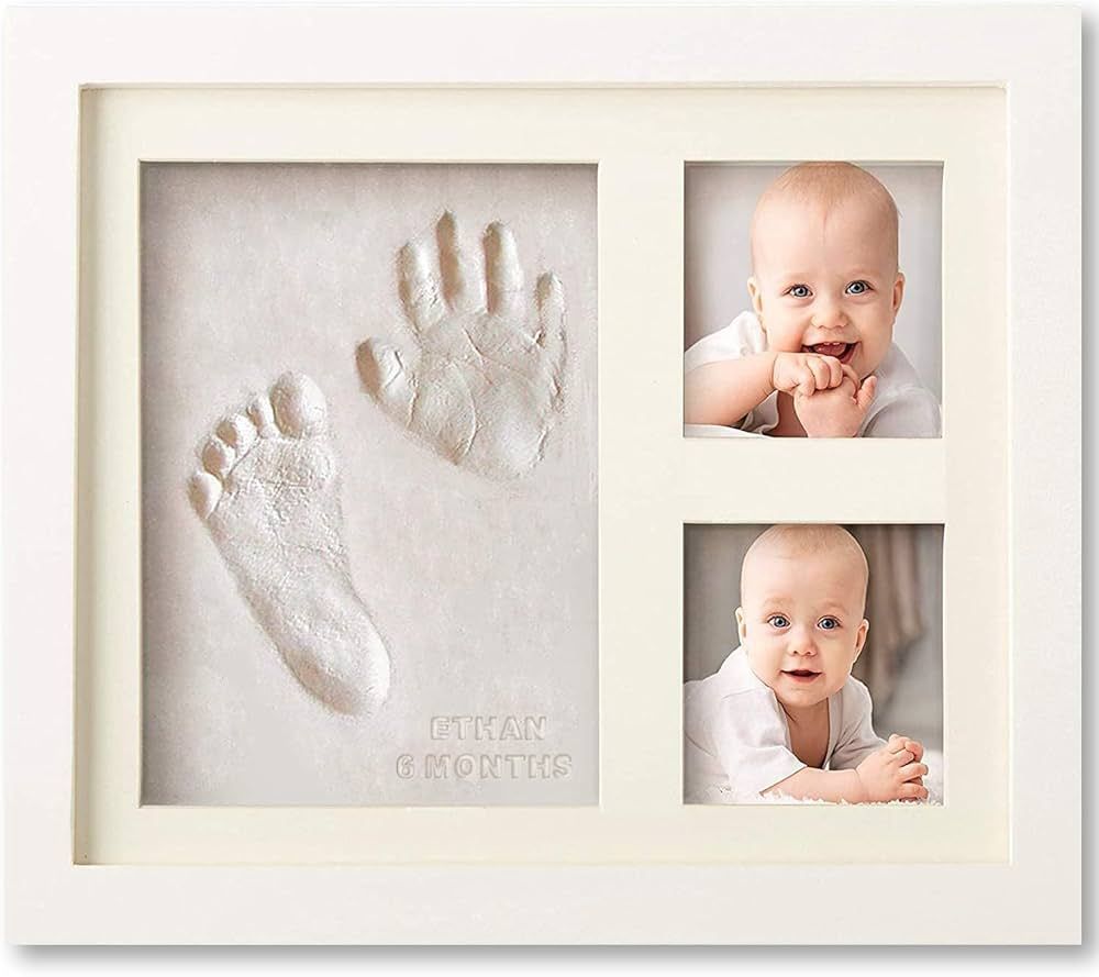 Baby Handprint and Footprint Makers Kit Keepsake Frame for Newborn Boys & Girls Baby Girl Gifts &... | Amazon (US)
