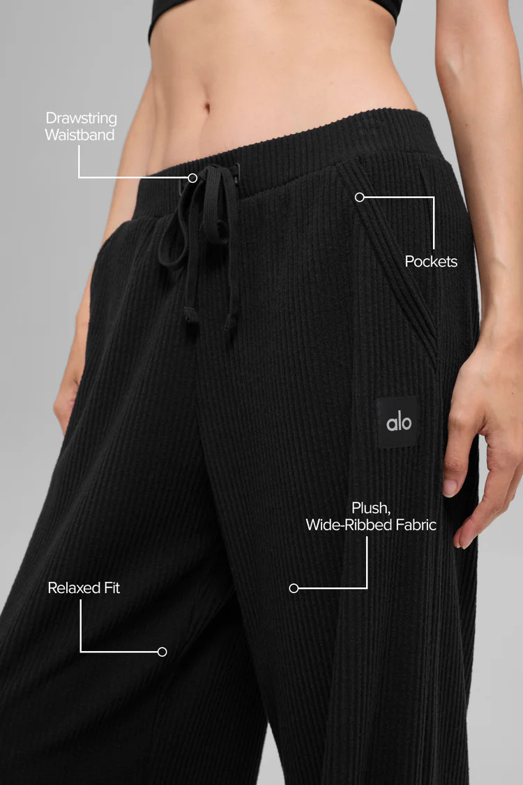 Muse Wide Leg Pant - Black | Alo Yoga (US)