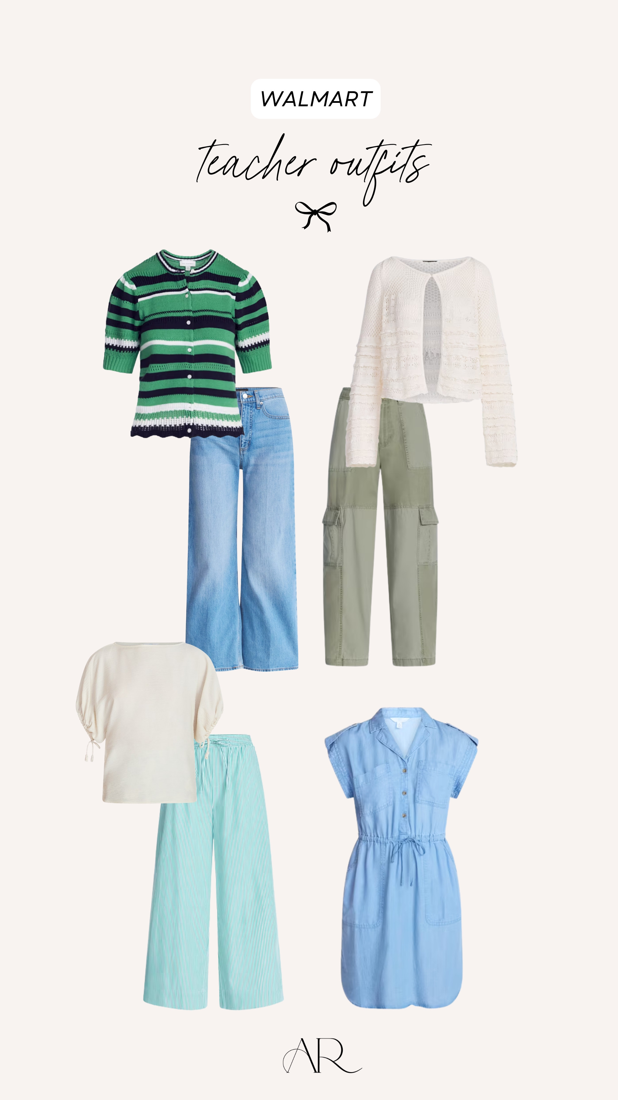 The perfect teacher outfits all from walmart! Love this denim dress! 

 #LTKootd #LTKMidsize #LTKWorkwear