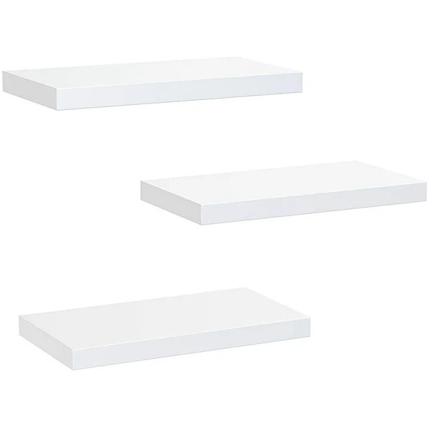 3pcs/set Home Decor Wall Mounted Floating Shelves Storage Shelf Display Shelf for Bedroom, Living... | Walmart (US)