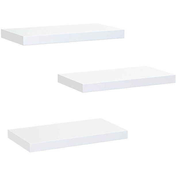 3pcs/set Home Decor Wall Mounted Floating Shelves Storage Shelf Display Shelf for Bedroom, Living... | Walmart (US)