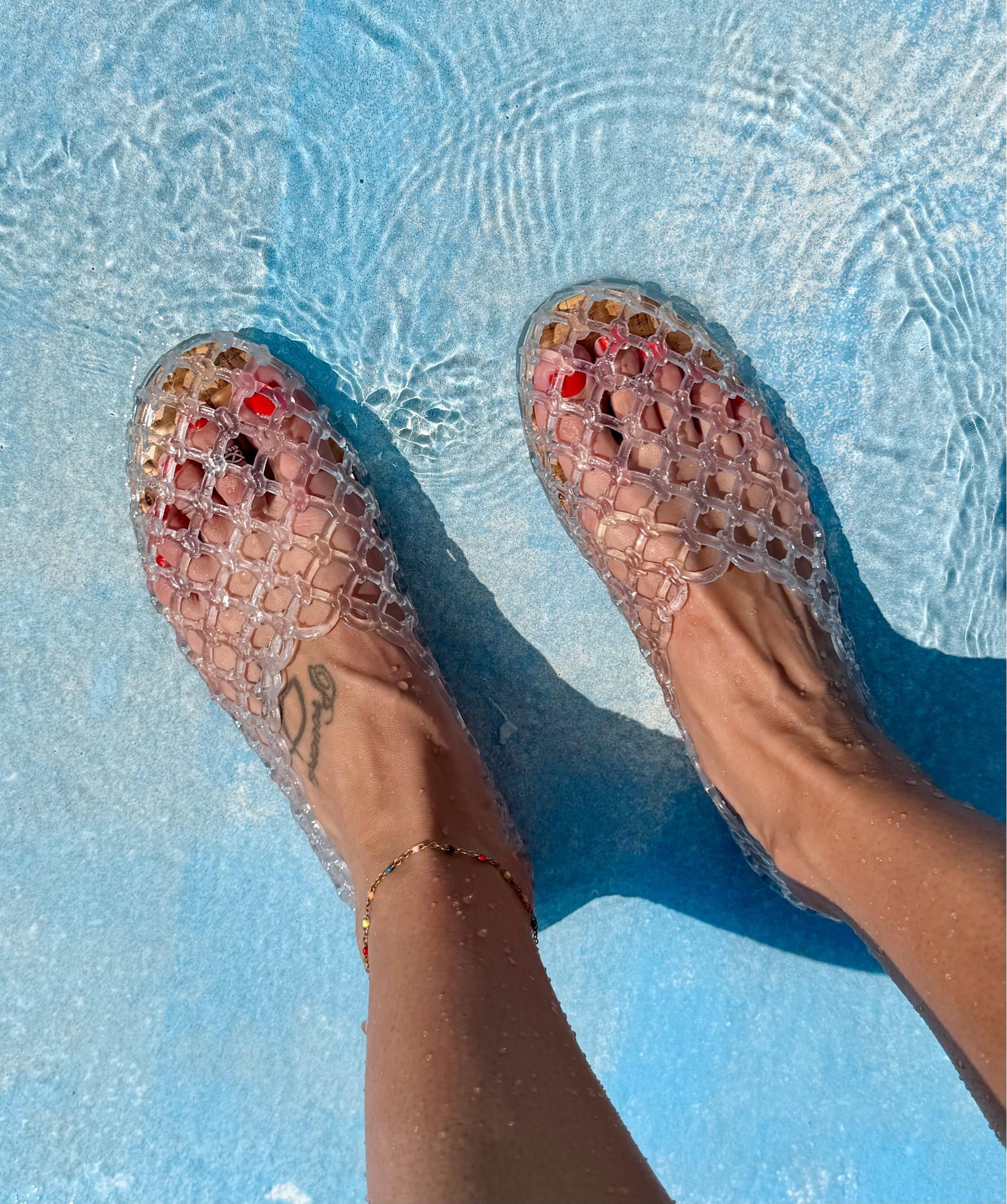Walmart jelly flats perfect for pool/waterpark

#LTKgrwm #LTKootd #LTKSwim