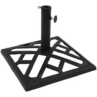 Trademark Innovations 17.7 in. Cast Iron Patio Umbrella Base Black(28)$45.33 | The Home Depot