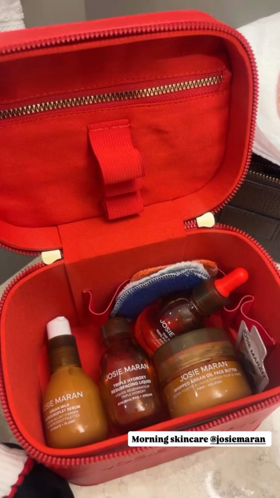 Morning skincare @josiemaran