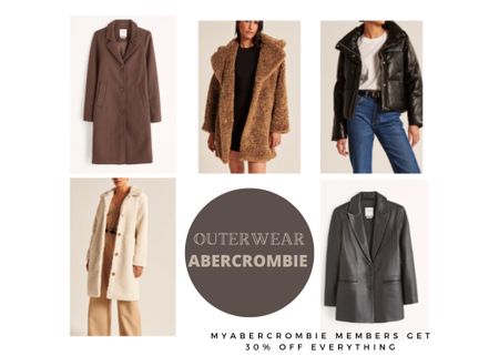Save on Winter outerwear perfect to gift her this holiday. Teddy coats, leather jackets, shackets and more great styles at Abercrombie. 