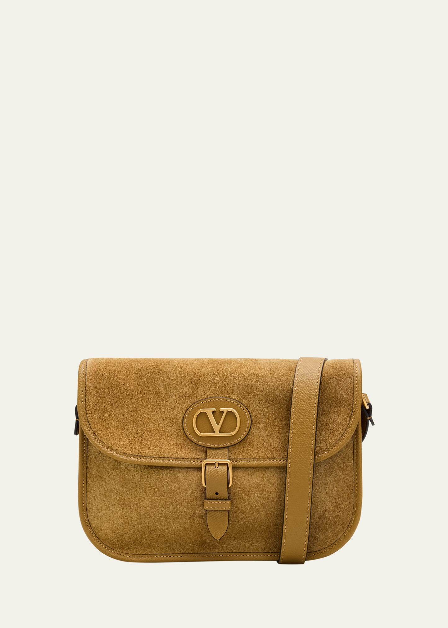 Valentino Garavani Men's Suede Crossbody Bag | Bergdorf Goodman