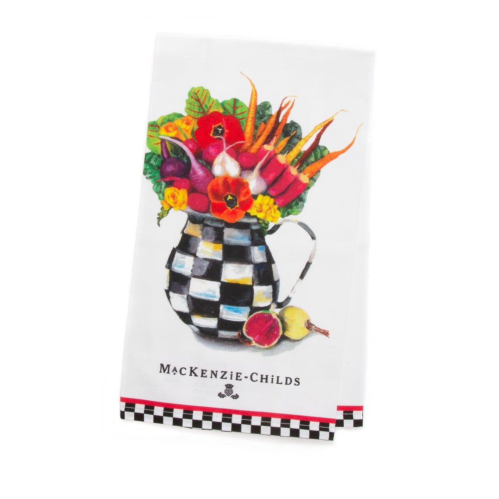 Vegetable Bouquet Dish Towel | MacKenzie-Childs