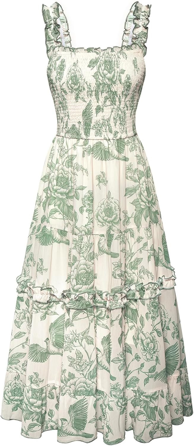 Scarlet Darkness Floral Dress for Women 2026 Summer Dress Flowy Sundress | Amazon (US)