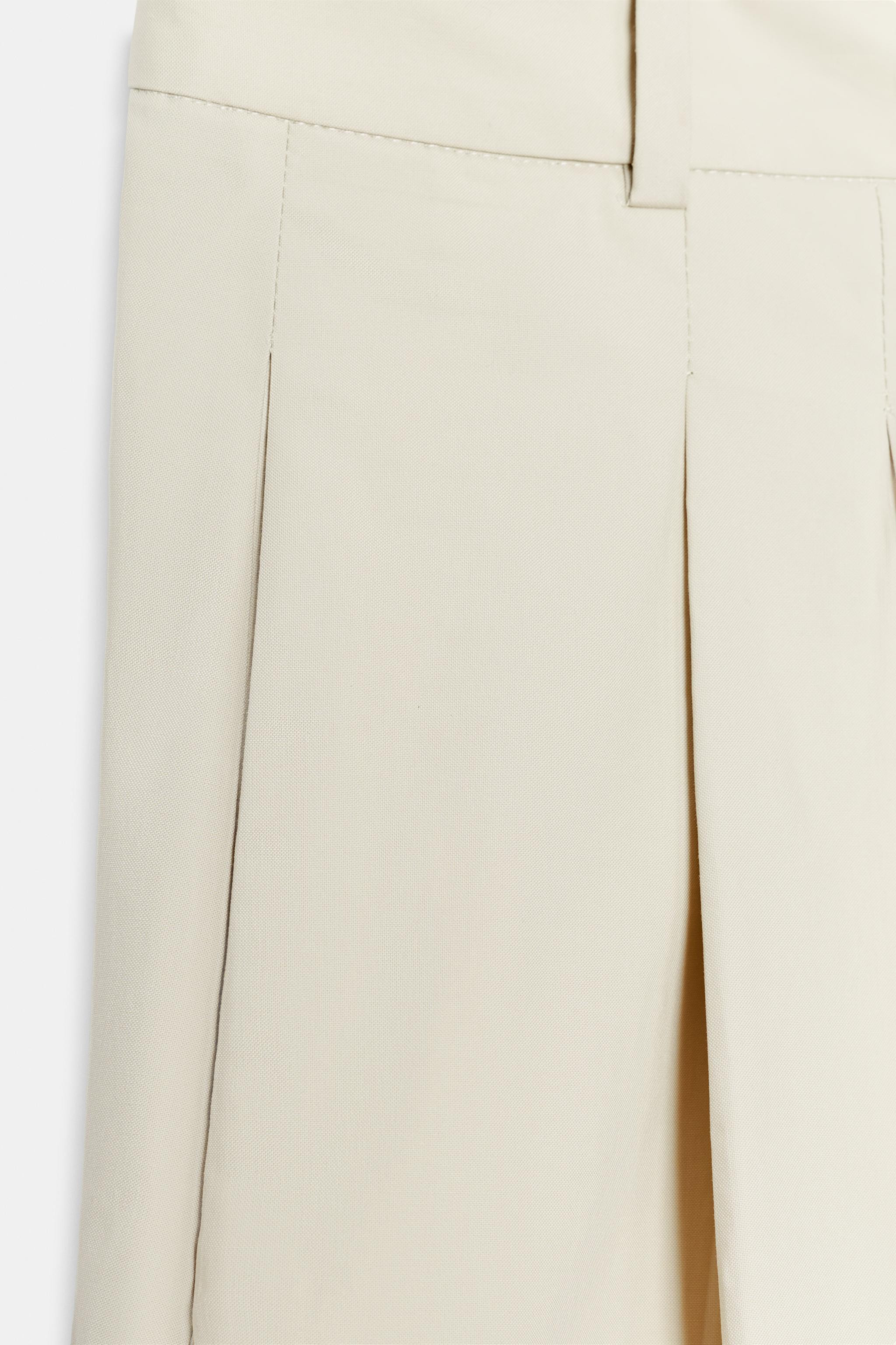 ZW COLLECTION LIMITED EDITION PLEATED PANTS | Zara US