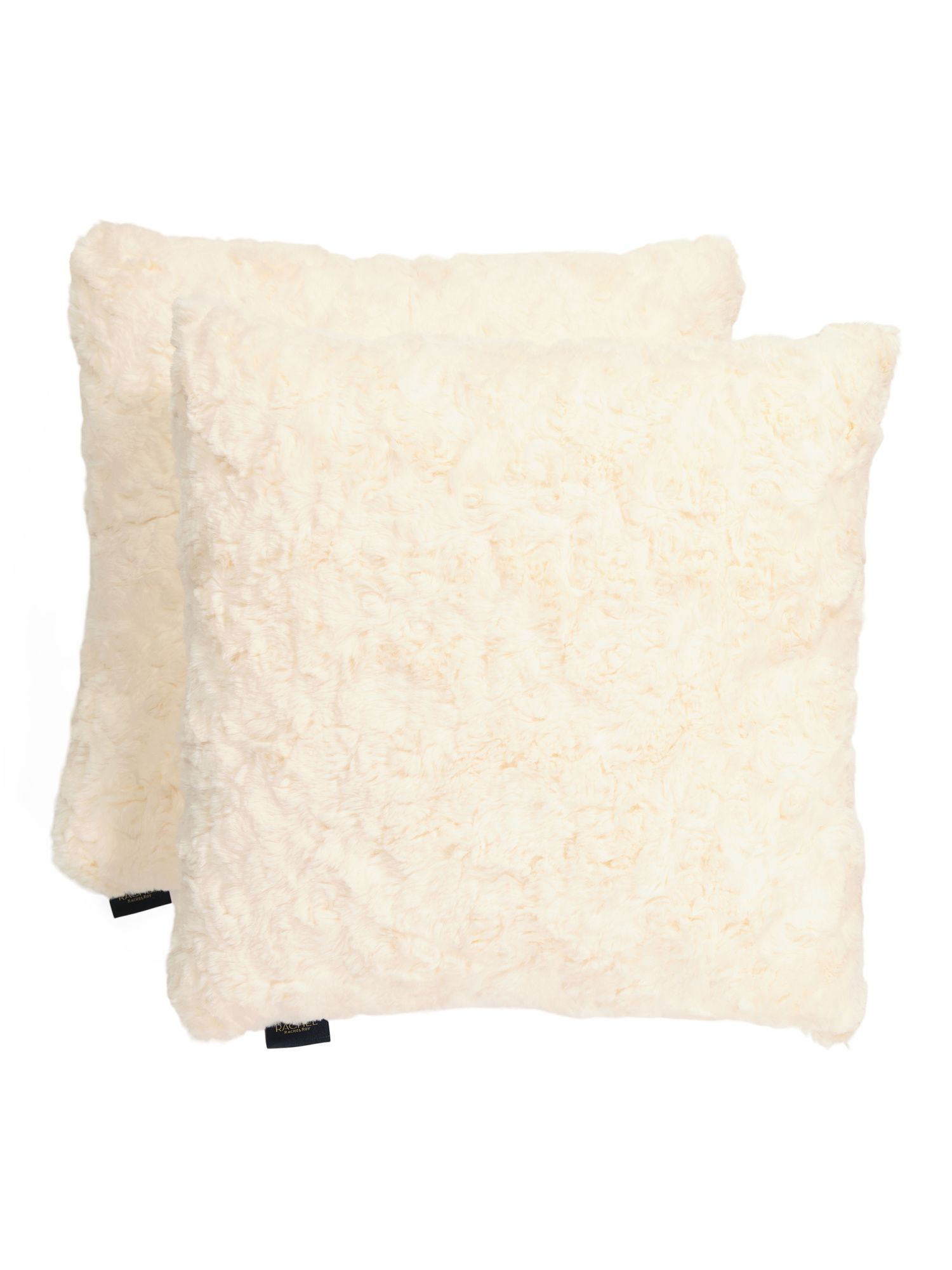 20x20 2pk Textured Wavy Faux Fur Pillow Set | Throw Pillows | Marshalls | Marshalls