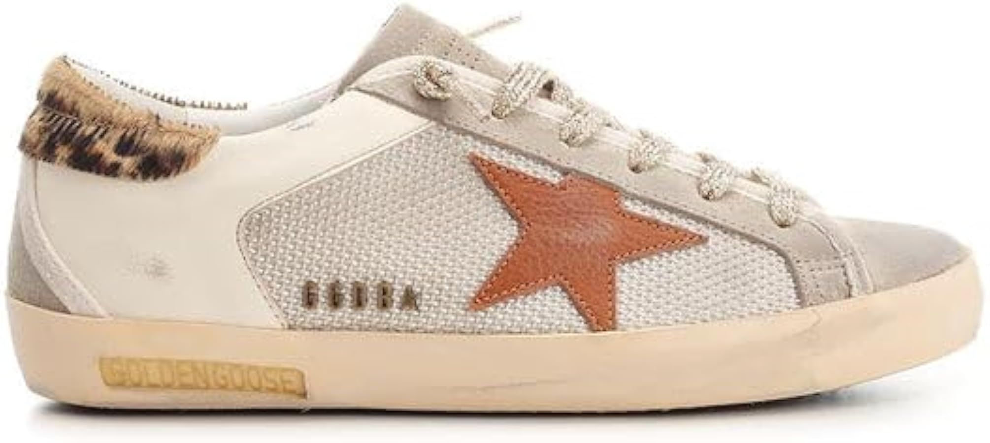 Golden Goose Women's Fashion Sneakers - Super-Star Net and Nappa Upper Suede Toe and Spur with Tr... | Amazon (US)