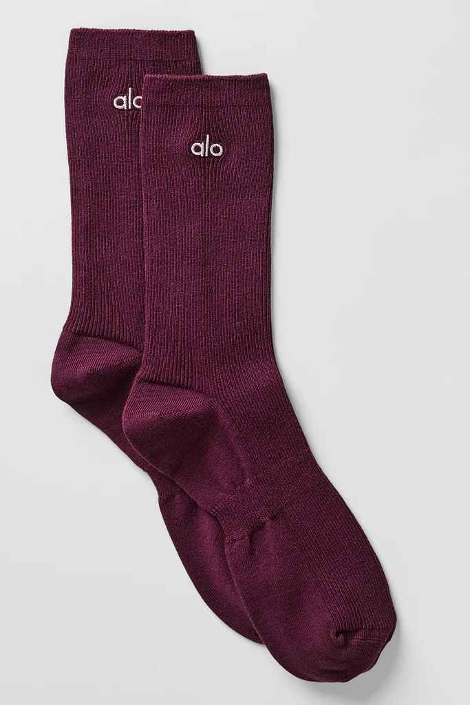 Unisex Half-Crew Understated Sock | Alo Yoga (US)