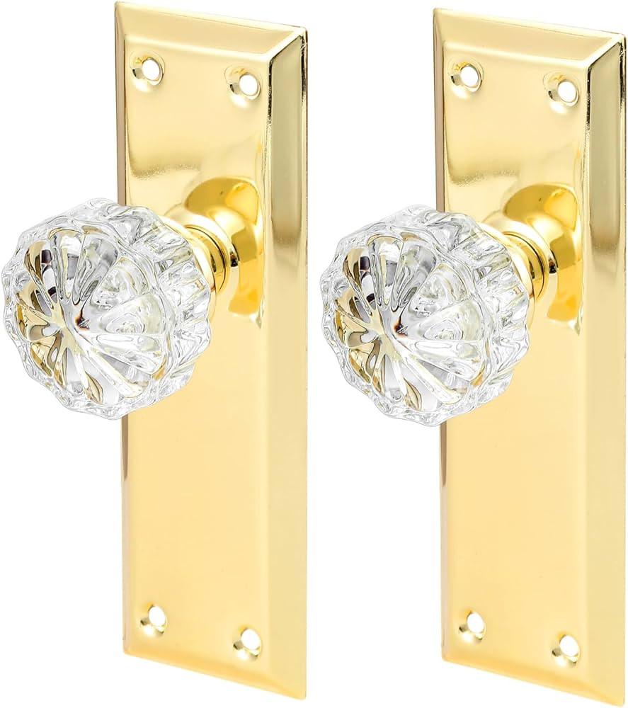 Single-Side Glass Dummy Door Knobs,Inactive Door Knobs for Closet,Antique Bifold Door Knobs Repla... | Amazon (US)