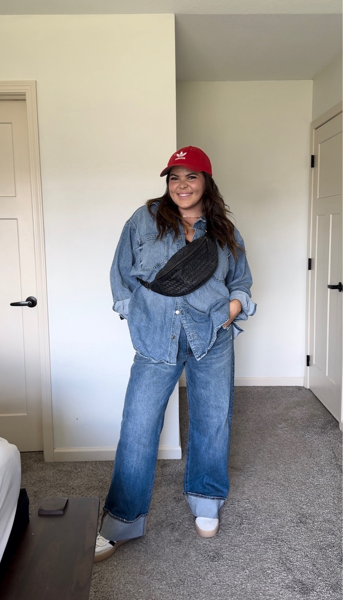 Falling for denim all over again. This timeless fall staple is perfect for any occasion, from casual coffee runs to weekend adventures. Paired with a hat and sneakers, it’s the ultimate fall uniform. Ready to elevate your fall wardrobe? Shop the look! 

My Crossbody is from Mandrn - use code Erica15 for 15% off. I’ve linked similar options  

#DenimDays #FallVibes #OOTDFall #LTKFallStyle #CasualChic

#LTKMidsize #LTKSeasonal #LTKStyleTip