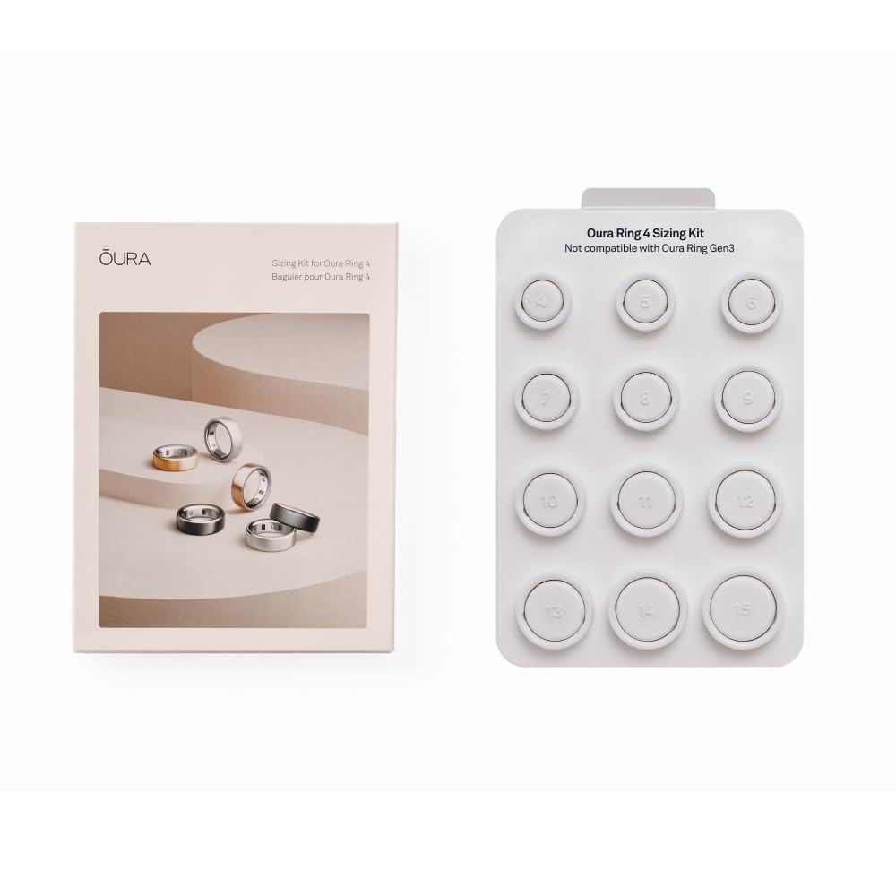 Oura Ring 4 Sizing Kit - Size Before You Buy The Oura Ring 4 - Unique Sizing, Not Standard US Rin... | Amazon (US)
