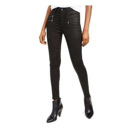 KENDALL + KYLIE Womens Black Faux Leather Pants Size: 31 Waist | Walmart (US)