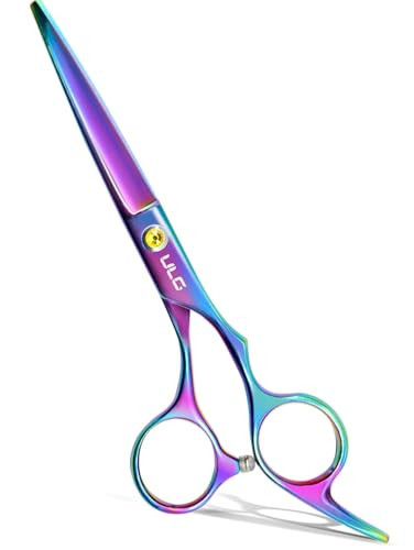 Hair Cutting Scissors, ULG Professional Hair Scissors 6.5” Rainbow | Amazon (US)