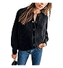 Bianstore Women's Casual Long Sleeve Crewneck Button Down Cardigan Sweater Knit Outwear | Amazon (US)