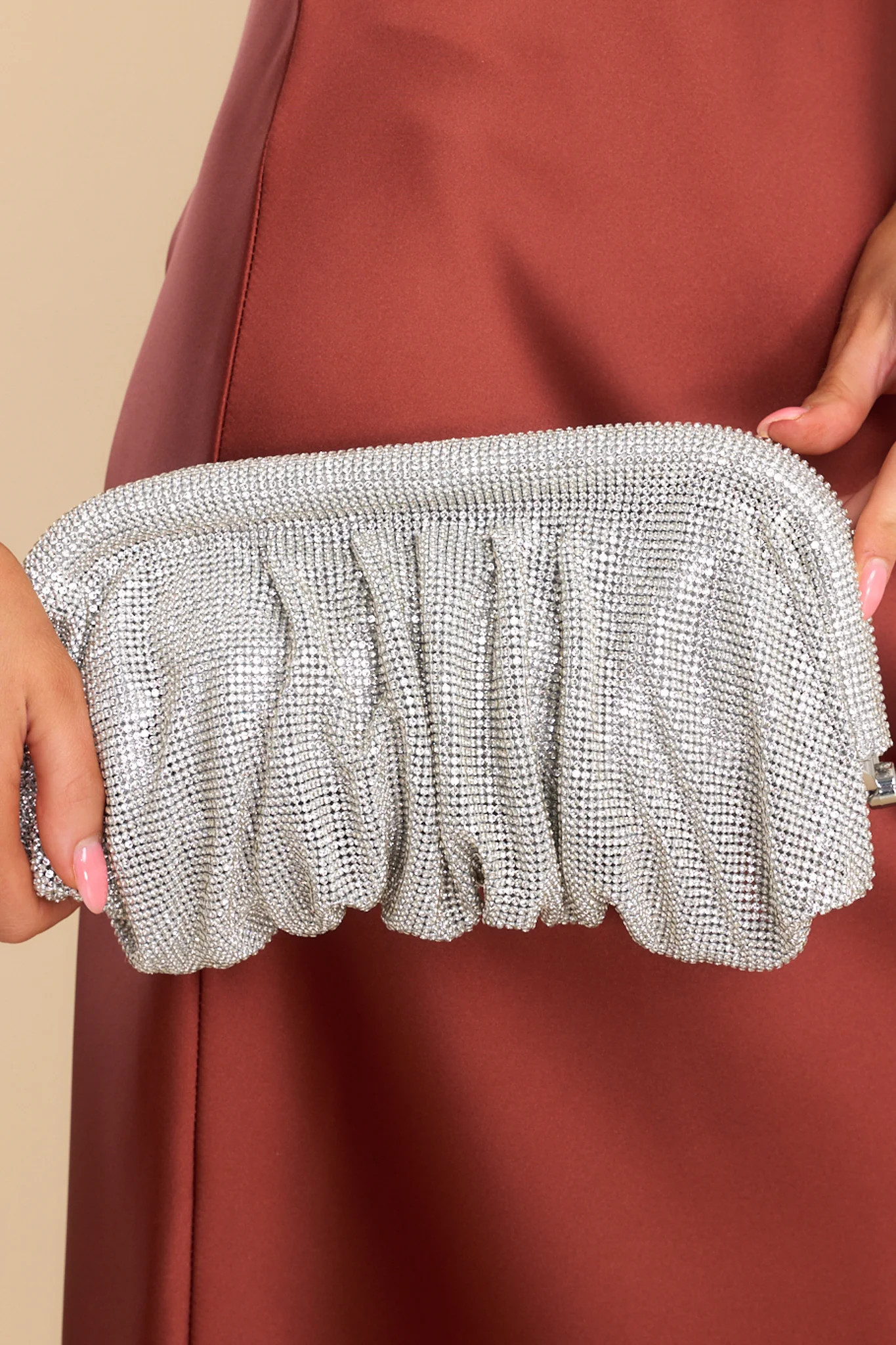 Found In A Dream Silver Bag | Red Dress 