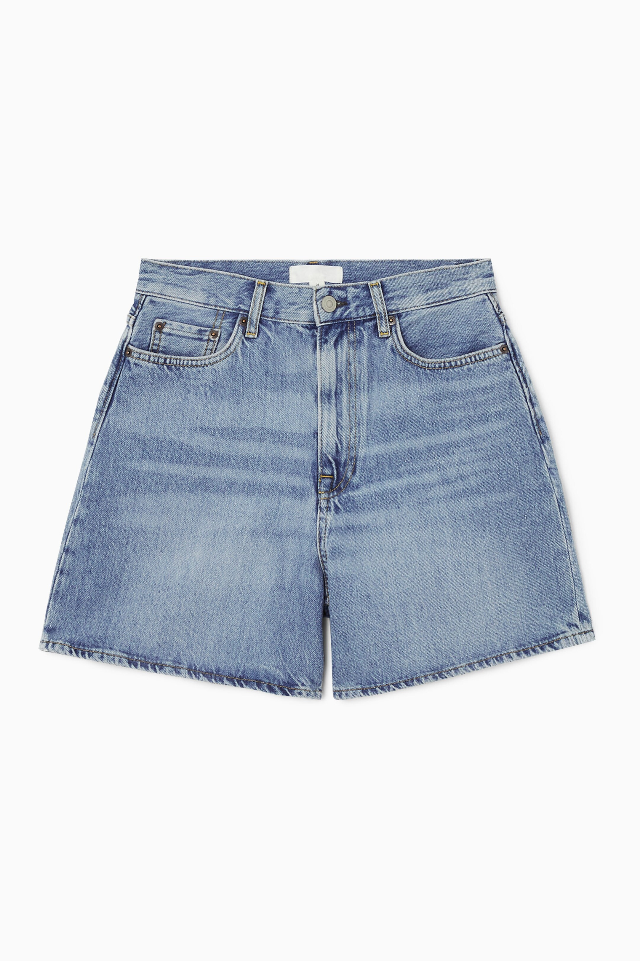 HIGH-RISE DENIM SHORTS - LIGHT BLUE | COS UK