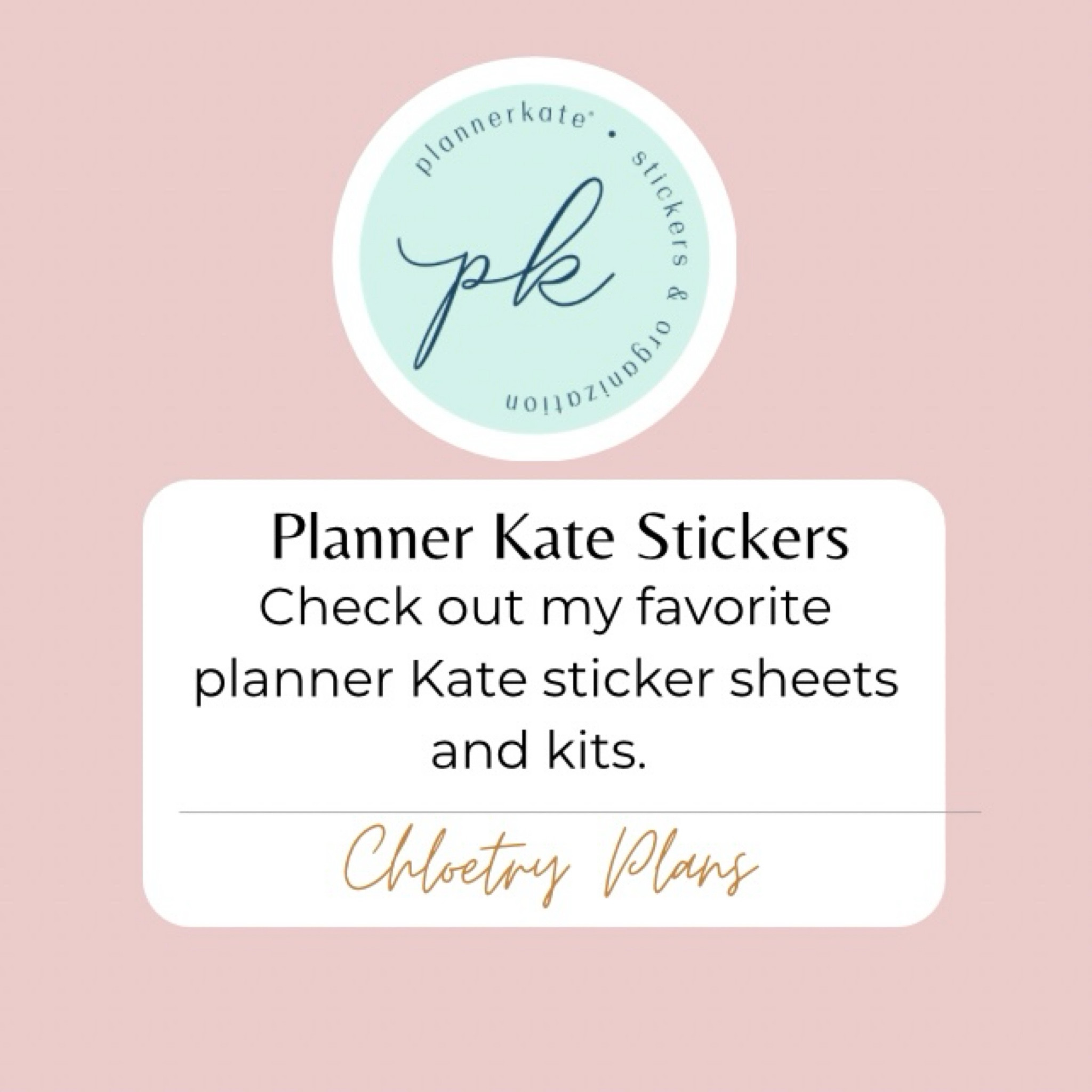 Check out this post for links to my favorite planner stickers from Planner Kate. 