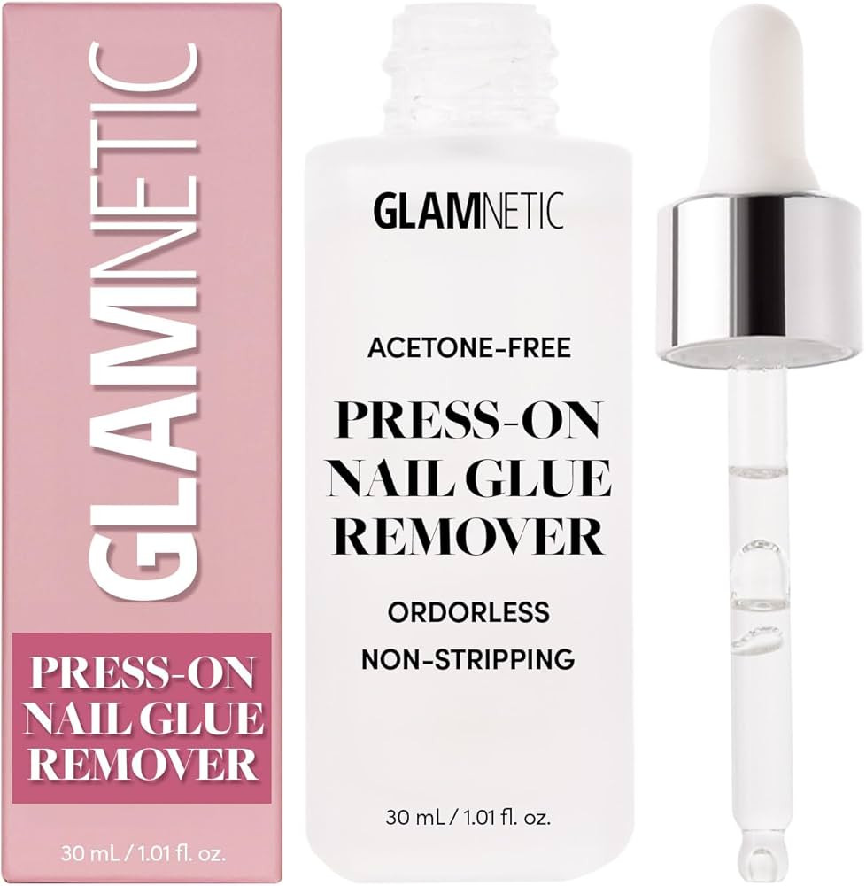 Glamnetic Press On Nail Remover | Odorless, No Acetone, Gentle Press-On Nail Remover Serum for Fa... | Amazon (US)