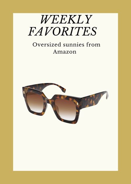 This classic oversized pair of sunglasses is one of my favorite Amazon finds!

#LTKstyletip #LTKGiftGuide #LTKunder50