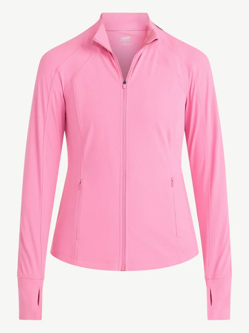 Avia Women's and Women's Plus SoftSculpt Zip Up Active Jacket, Sizes XS-4X | Walmart (US)