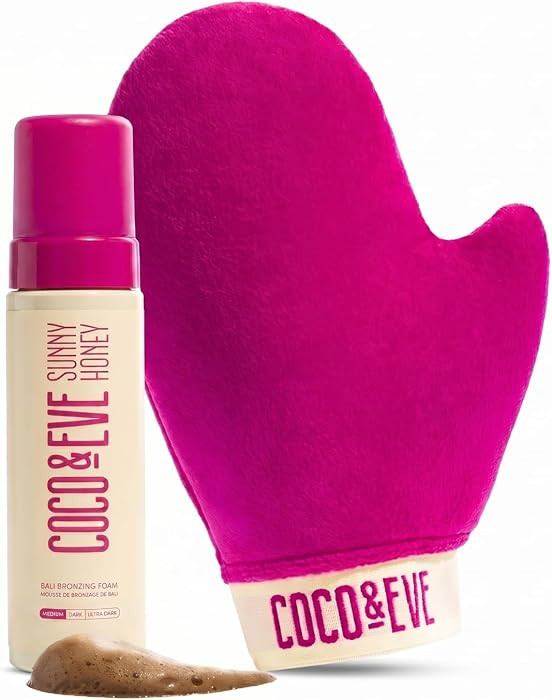 Coco & Eve Self Tanner Foam Kit - (Medium) Streak-Free Sunless Tanning Mousse, Tropically Scented... | Amazon (US)