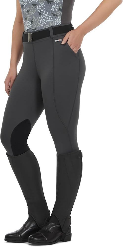 Kerrits Women's Performance Knee Patch Horse Riding Tights – Breathable Lightweight Equestrian ... | Amazon (US)