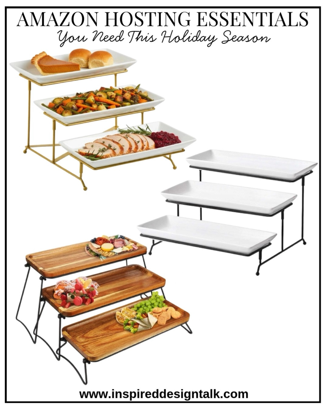 Tiered Serving Dishes & Risers That Elevate Your Holiday Table

Add height and dimension to your buffet table with tiered serving dishes. These Amazon finds make even store-bought treats look designer. Perfect for holiday parties and family gatherings! #holidayentertaining #amazonmusthaves


#LTKHome #LTKSeasonal #LTKHoliday