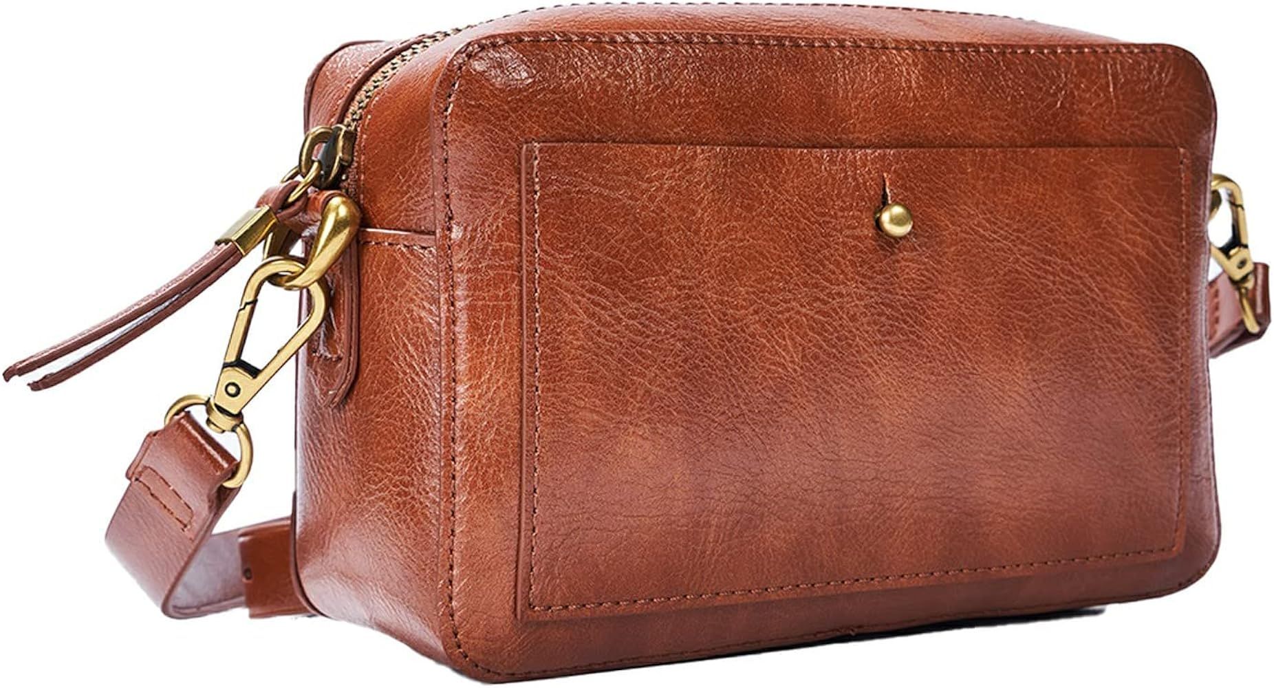 Leather Wristlet Clutch Wallet Purses Small Crossbody Bags for Women The Transport Camera Bag | Amazon (US)