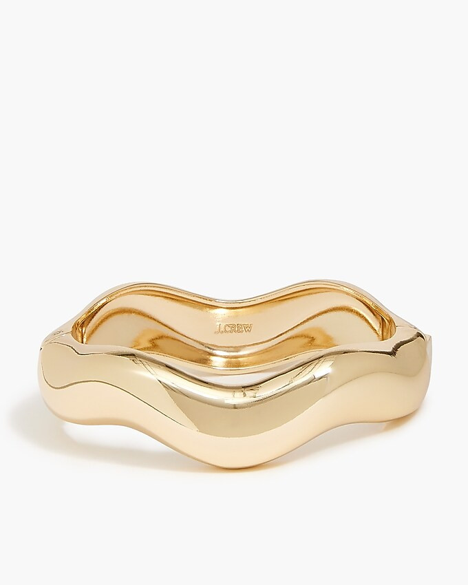 Wavy bangle hinge bracelet | J.Crew Factory