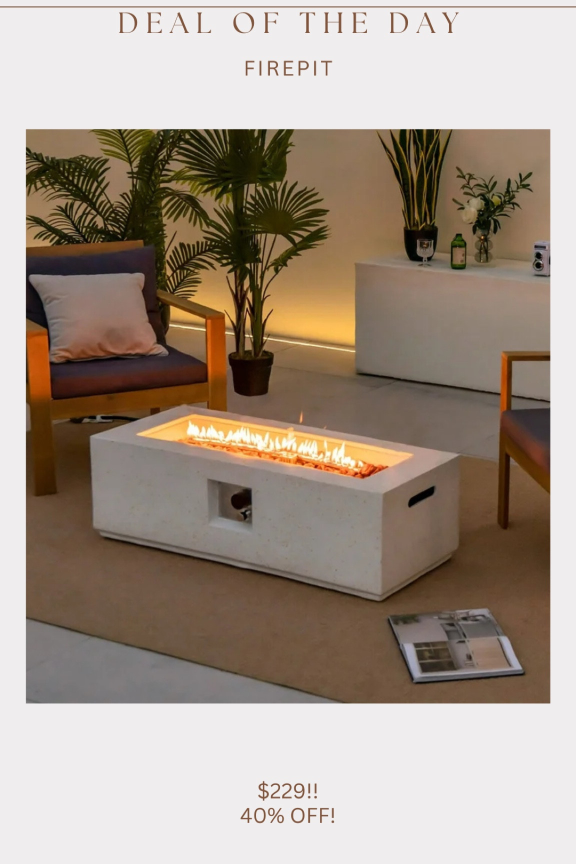 Gorgeous outdoor fire pit 40% off right now!! 

#LTKSeasonal #LTKHome #LTKSaleAlert