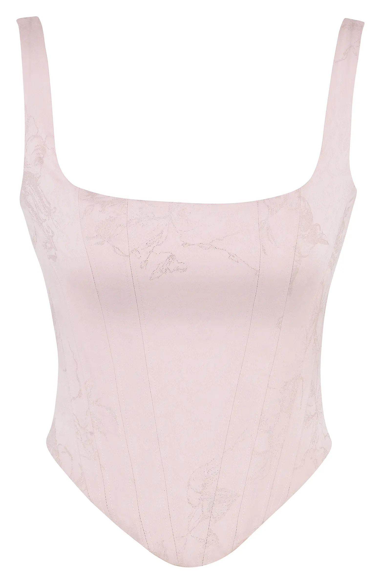 Rafa Satin Longline Corset Top | Nordstrom
