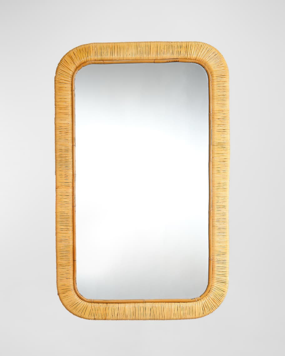 Kai Rectangle Rattan Mirror | Horchow