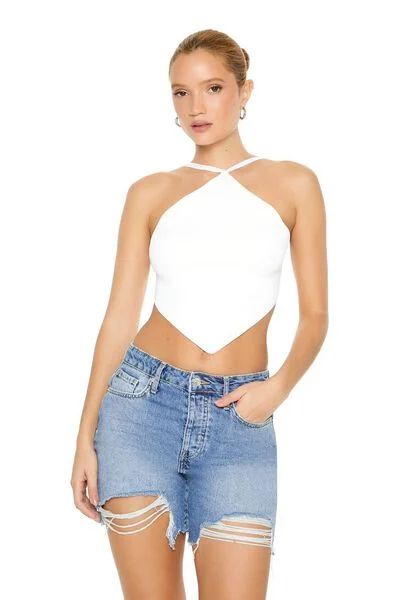 Sweater-Knit Cropped Cami | Forever 21