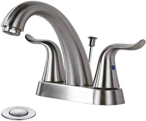 WOWOW Bathroom Faucet 2 Handle 4 Inch Centerset Bathroom Sink Faucet, Lead-Free Basin Mixer Tap w... | Amazon (US)