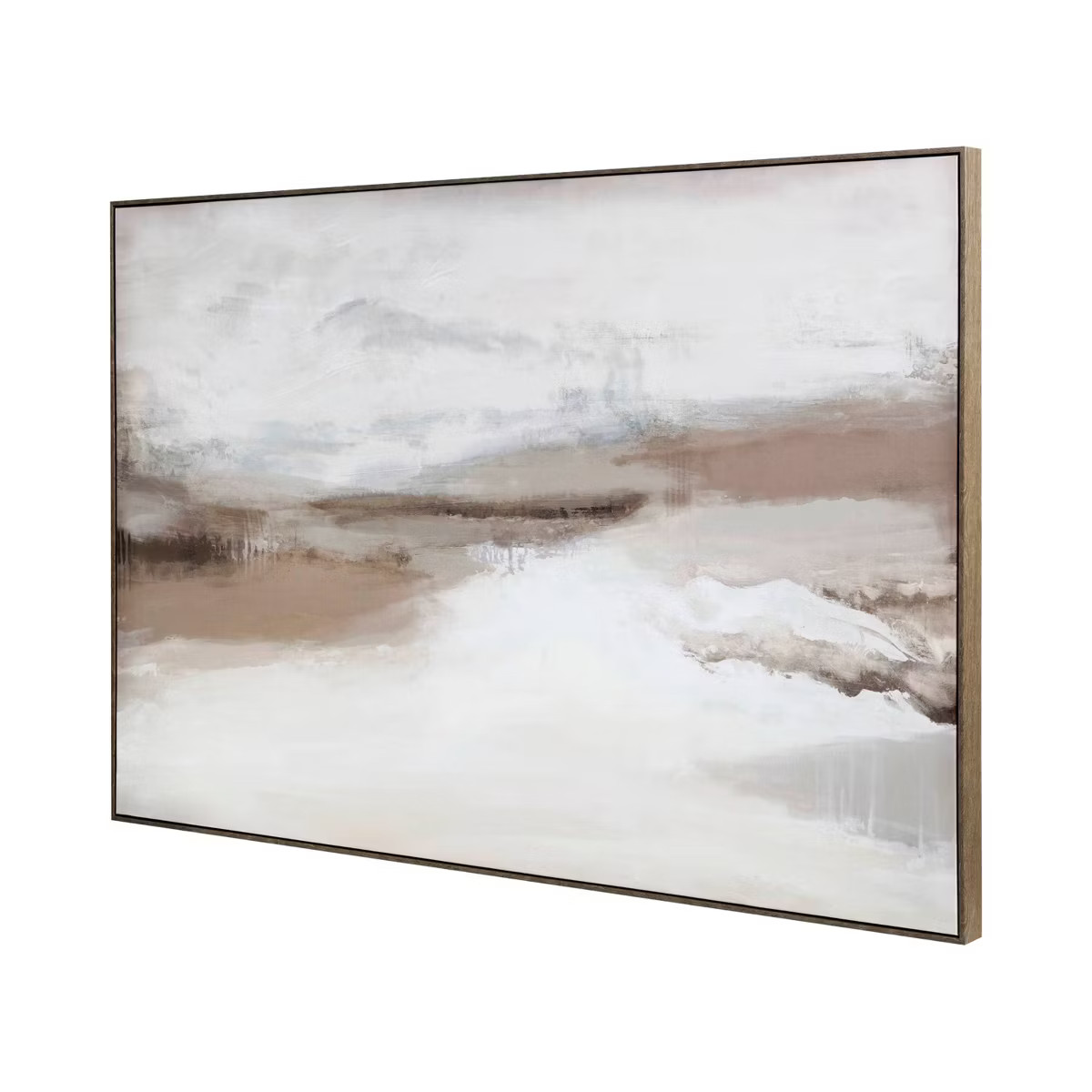 58" x 38" Abstract Horizon Framed Wall Canvas - Threshold™ designed with Studio McGee | Target