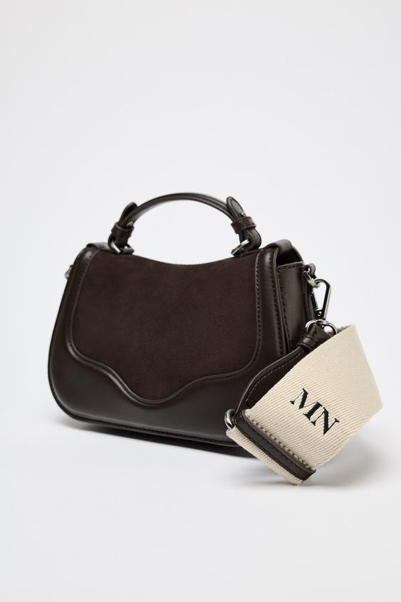 LEATHER CROSSBODY BAG | Zara US