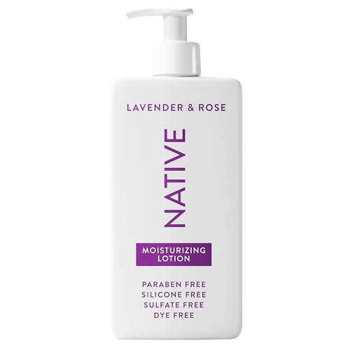 Native Body Lotion Contains Naturally Derived Plant-Based Moisturizers for Women and Men | Restores Dry Skin, Lavender & Rose, 16.5 fl oz | Amazon (US)