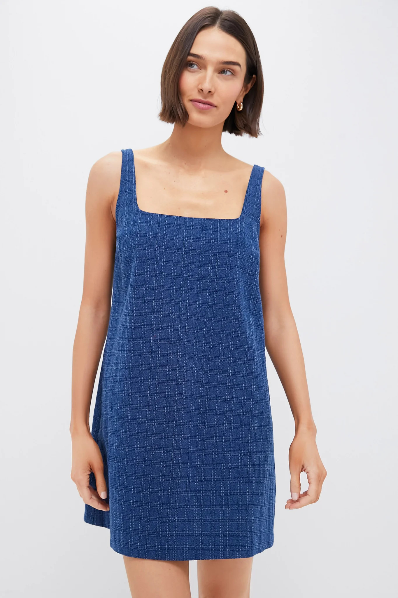 Geo Textured Denim Cassie Dress | Tuckernuck (US)