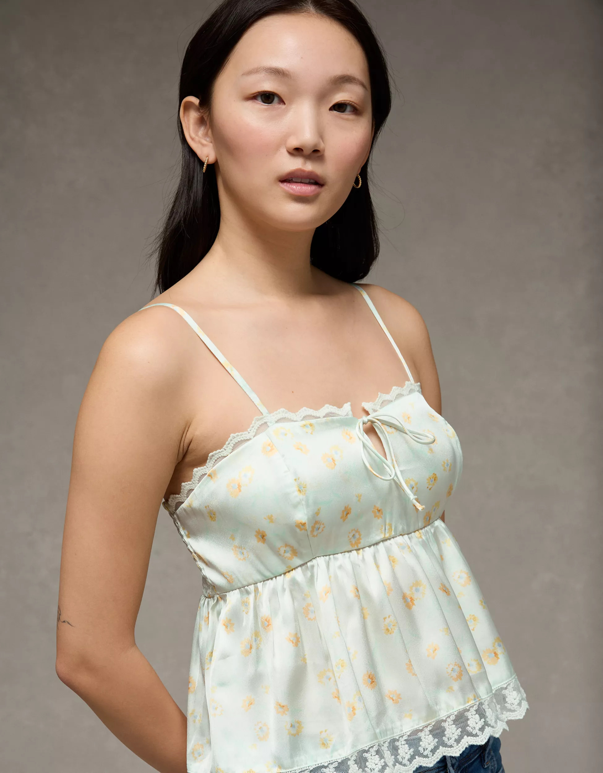 AE Tiered Ruffle Tank Top | American Eagle Outfitters (US & CA)