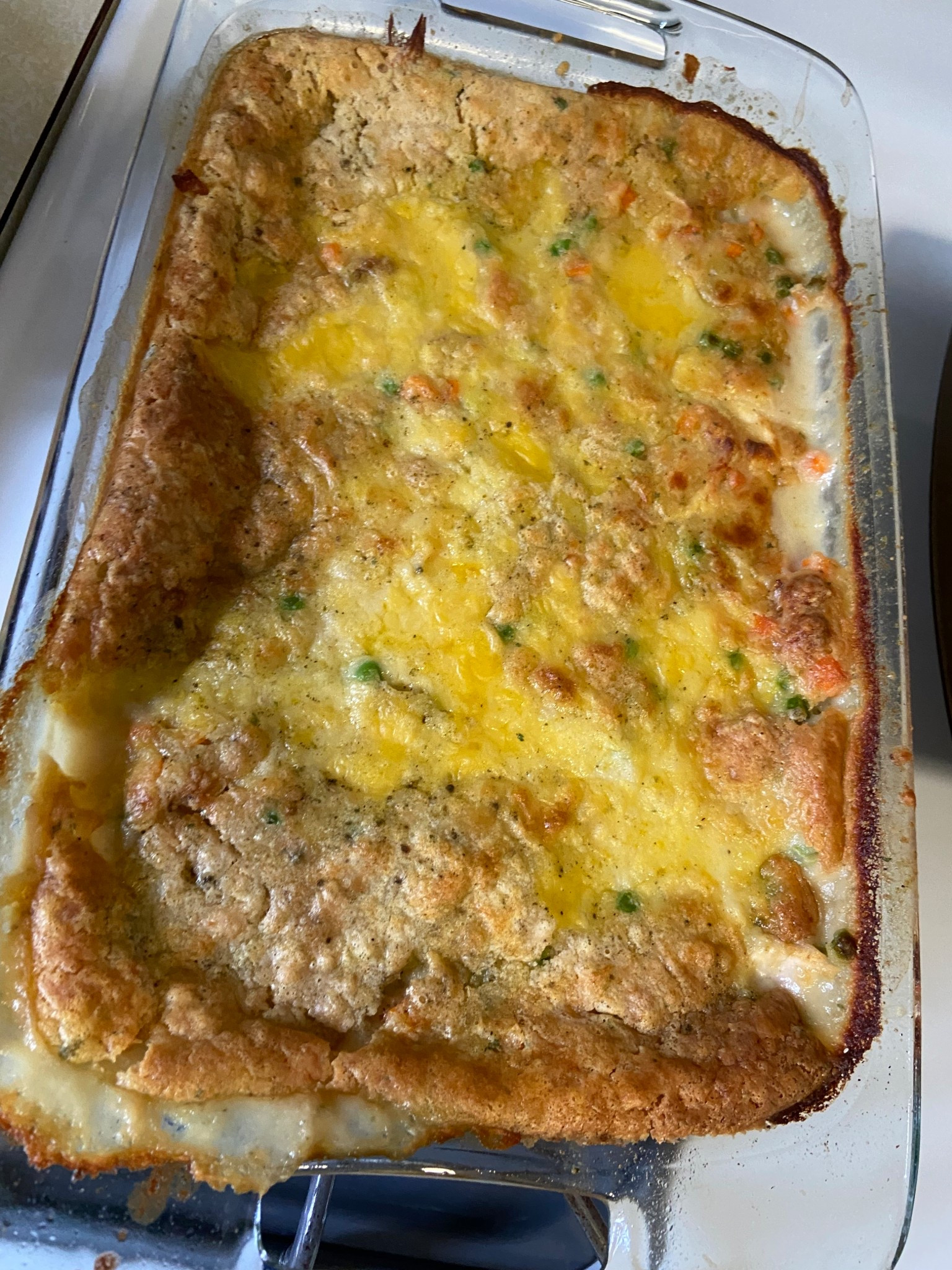 Easy recipe ideas - chicken cobbler; I found this on insta from @yourbarefootneighbor.  I couldn’t get over how tasty this was! 


#familydinner #chicken #recipeideas