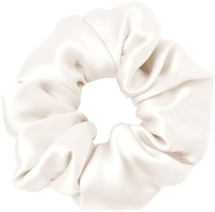 LilySilk Hair Tie, 100% Mulberry Silk Hair Scrunchies for Frizz & Breakage Prevention, Elastic Si... | Amazon (US)