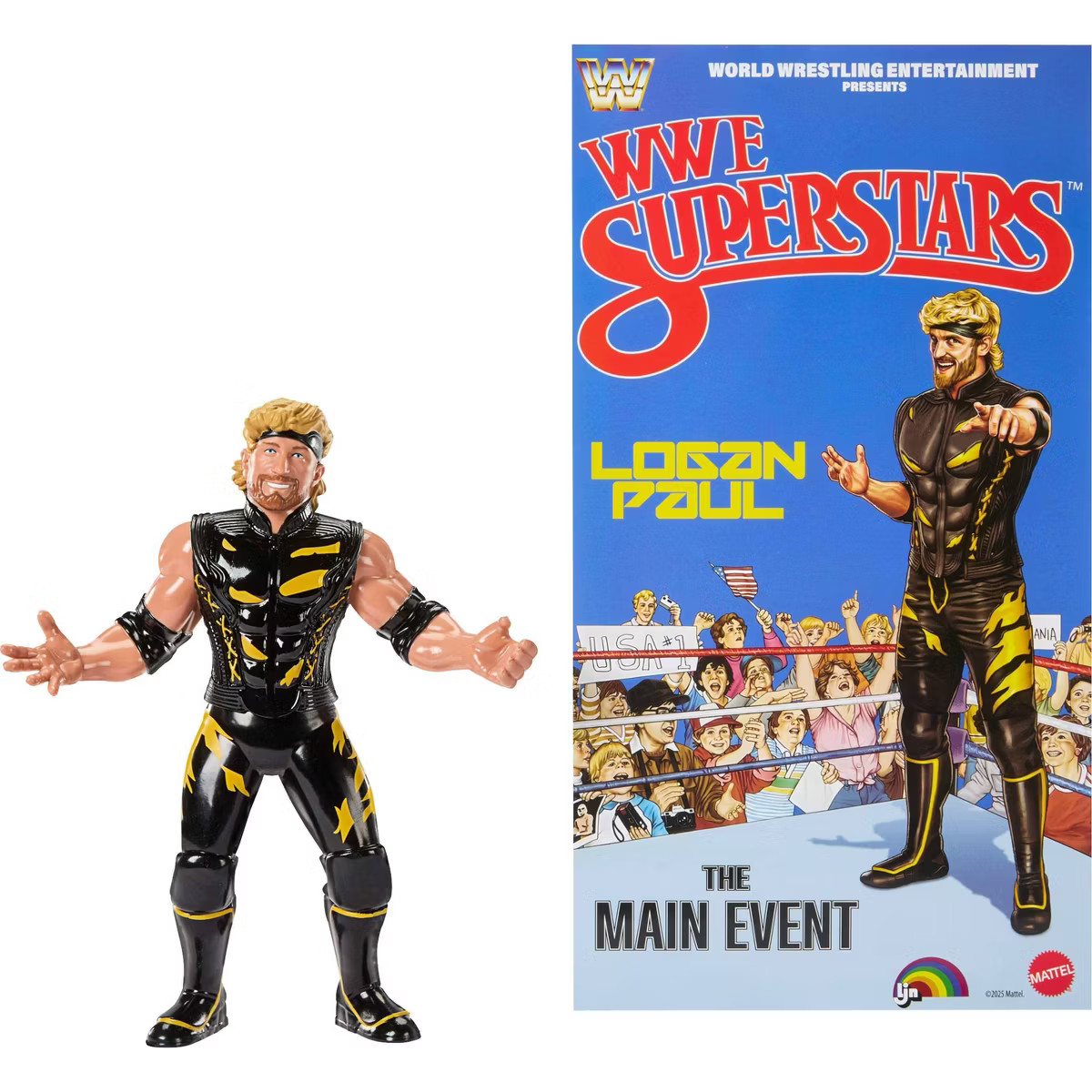 WWE LJN Superstars Logan Paul Action Figure, 1980s Retro 8" Collectible Toy | Target