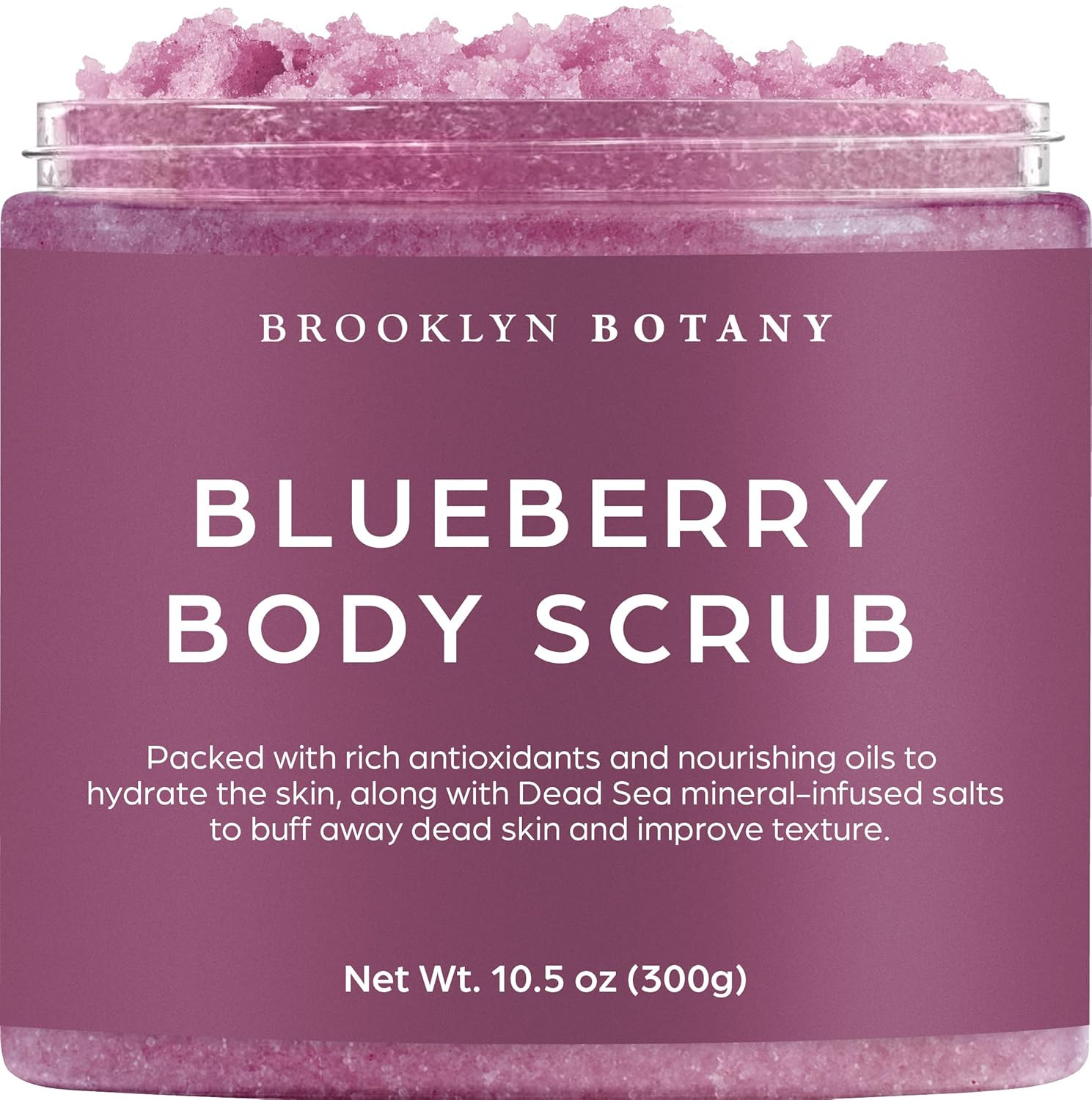 Brooklyn Botany Blueberry Body Scrub - Moisturizing and Exfoliating Body, Face, Hand, Foot Scrub ... | Amazon (US)