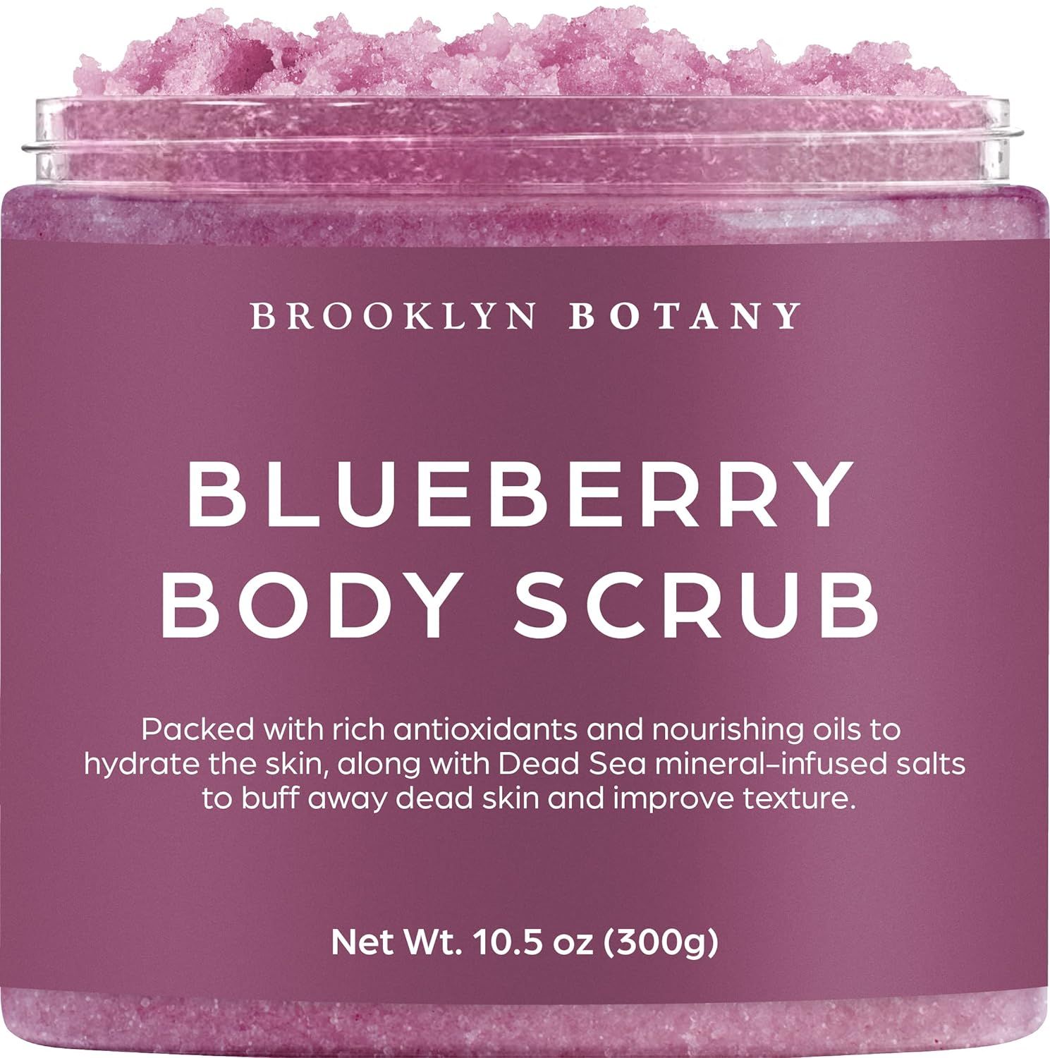 Brooklyn Botany Blueberry Body Scrub - Moisturizing and Exfoliating Body, Face, Hand, Foot Scrub ... | Amazon (US)