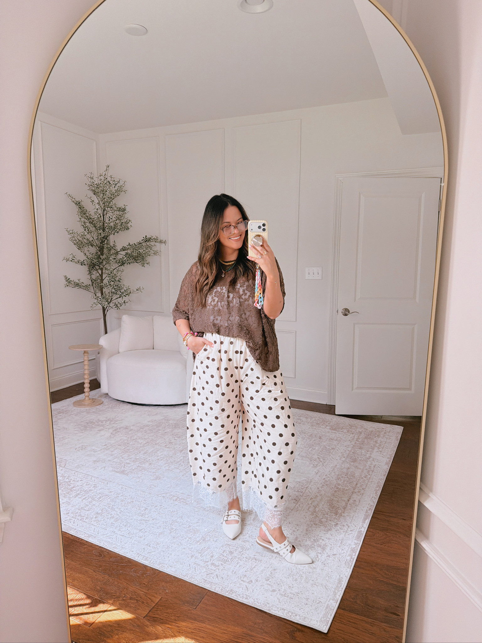 wearing an XL in the bottoms and L in the top 

 #LTKSeasonal #LTKMidsize